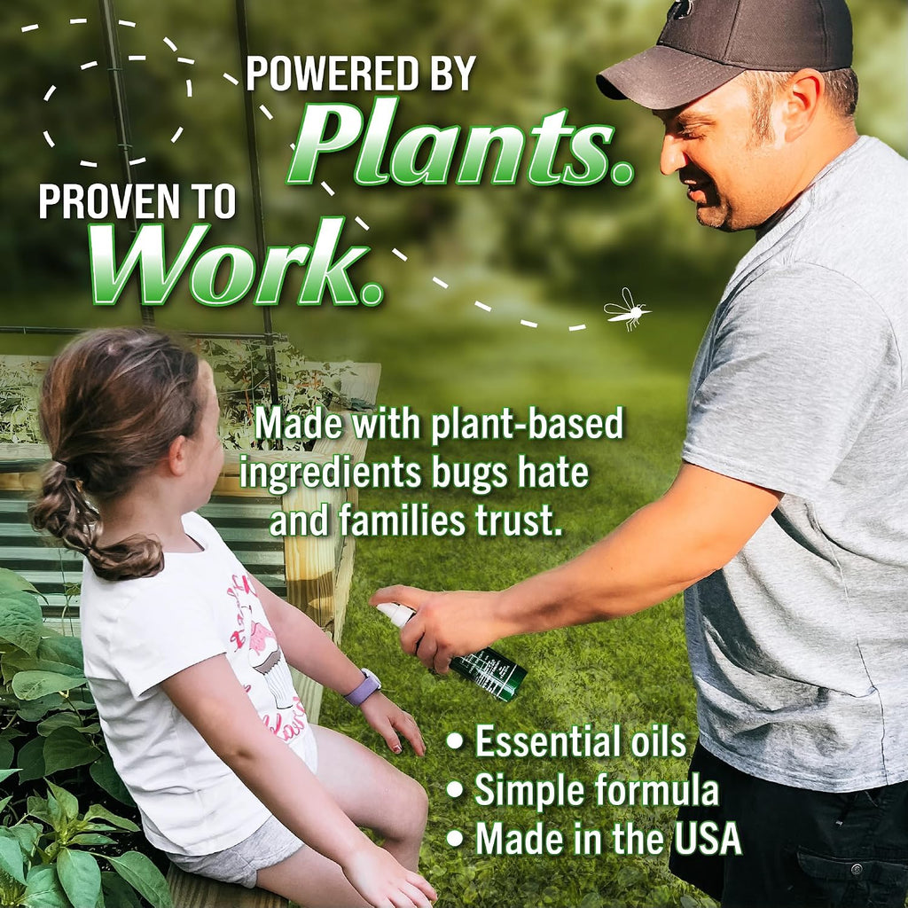 Bug Soother Natural Insect Repellent Spray, Deet-Free 8 Oz. (2 Count) | Plant Based | Repels Mosquitos, Gnats & No See'Ums | Family Safe | Made In The Usa