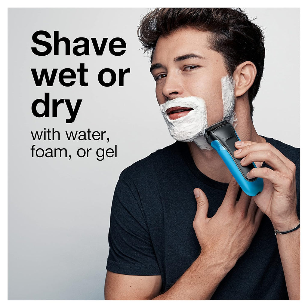 Series 3 3010s Wet & Dry Electric Shaver for Men/Rechargeable Electric Razor, Blue