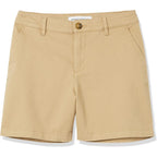 Women's Mid-Rise Slim-Fit 5 Inch Inseam Khaki Shorts (Available in Straight and Curvy Fits)