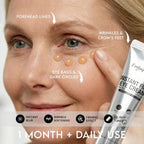 Instant Eye Tightener Cream – Anti Aging Eye Treatment For Eye Bags & Wrinkles – Instant Face Lift Effect For Under Eye Puffiness, Fine Lines & Tired Eyes – 5-Minute Firming Formula – 15Ml