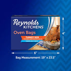 Reynolds Kitchens Turkey Size Oven Bags, Holds Up to 24 Pounds, 2 Count