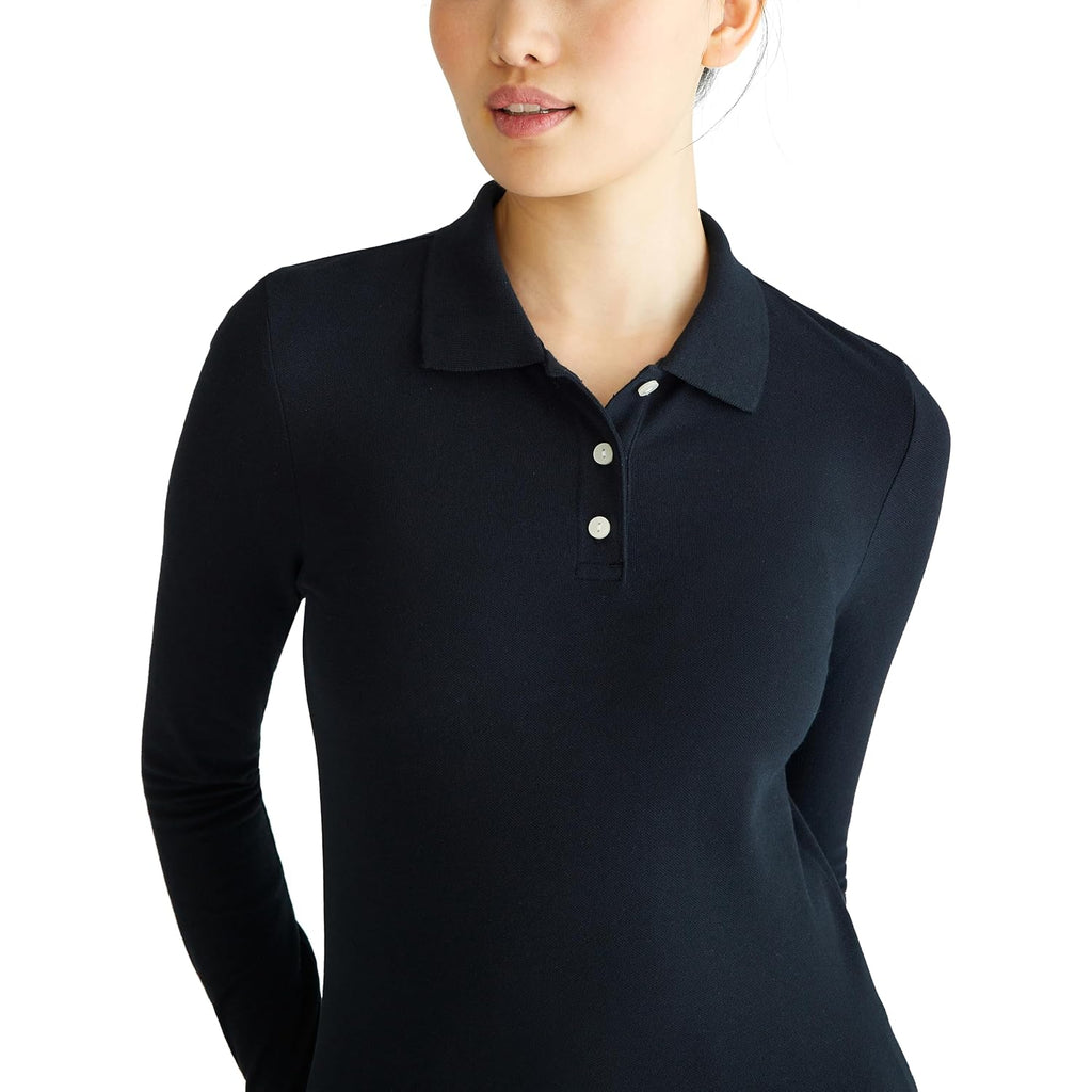 Aeropostale Women'S Aero Uniform Polo Long Sleeve