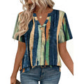 Zeagoo Womens Tops Short Sleeve V Neck Tee Shirts Cute Dressy Casual Clothing Business Work Blouse Multicolor-cx289