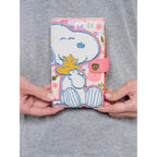 Loungefly Peanuts Snoopy Wallet Flap Snap Clutch Women Woodstock Floral Print Vegan Leather