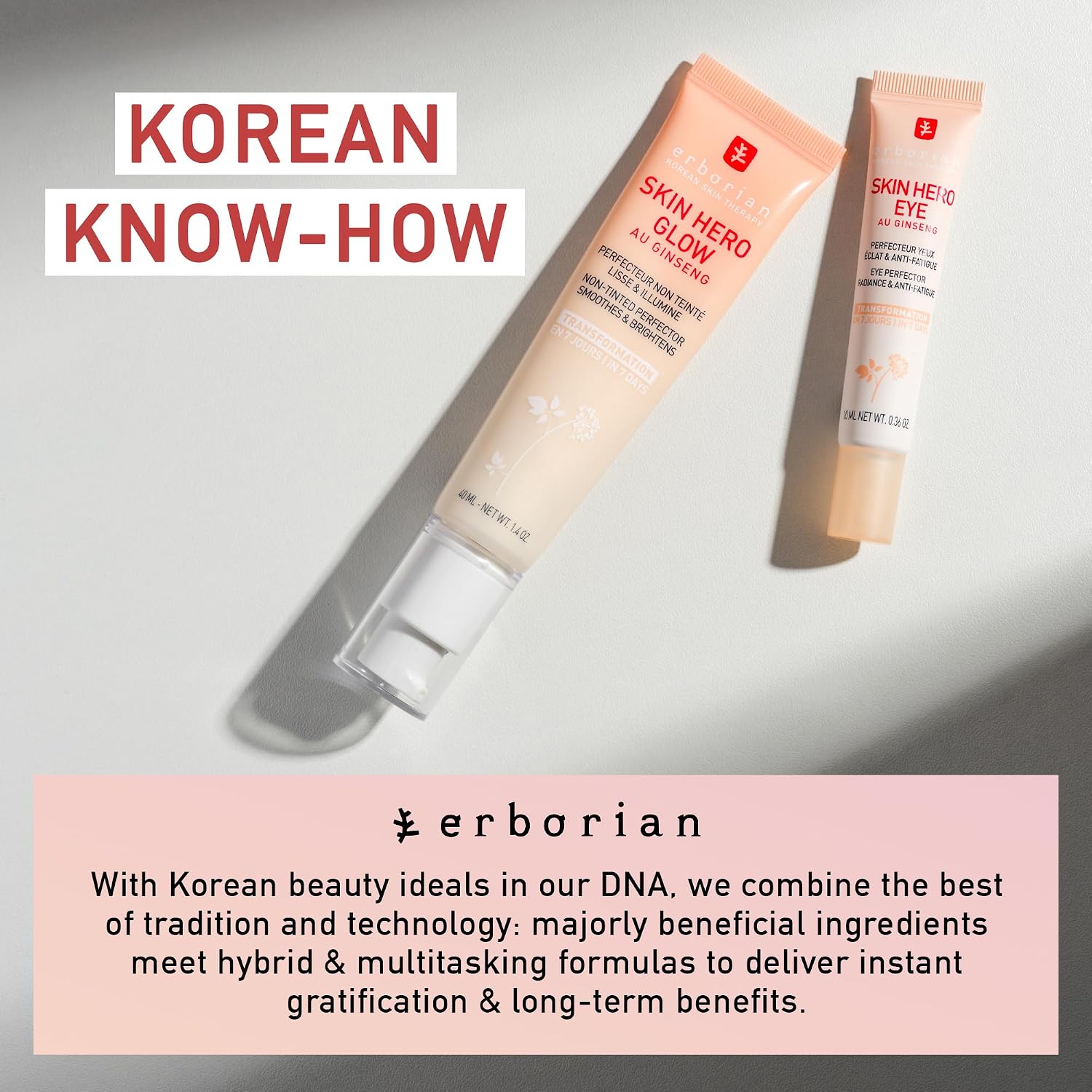 Erborian Skin Hero Eye Cream Perfector, De-Puffs, Hydrates & Blurs Appearance Of Fine Lines & Wrinkes For Radiant, Smooth Skin, Korean Skincare