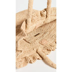 Loeffler Randall Women'S Cyrus Raffia Woven Tote With Ruffle