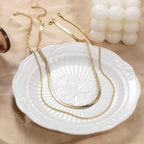 CHESKY 14K Gold/Silver Plated Snake Chain Necklace Herringbone Necklace Gold Choker Necklaces for Women Gifts Jewelry 1.5/3/5MM(W) 14"/16"(L) Mothers Day Gifts for Mom