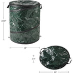 29.5-Gallon Pop Up Outdoor Garbage Can - Collapsible Trash Can For Parties, Yard Waste, Or Laundry - Camping Accessories By Wakeman