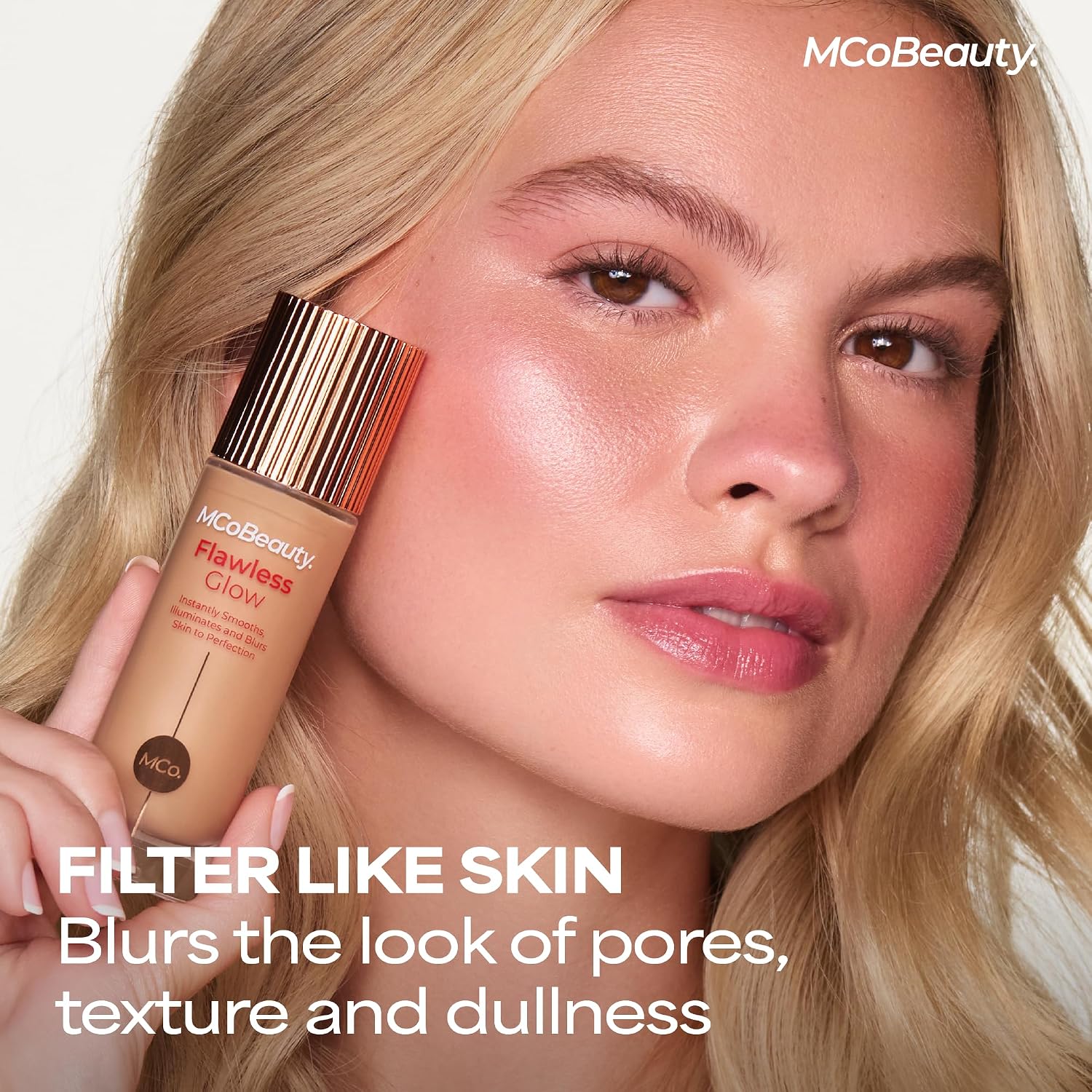 Mcobeauty Flawless Glow Luminous Skin Filter - 3.5 Light Medium - Primer | 4-In-1 Primer, Highlighter & Foundation Booster, Illuminating Tint Face Makeup With Squalane Vitamin E, Vegan & Cruelty Free