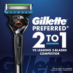 Gillette ProGlide Shield Men's Razor, 5-Blade Razor with Precision Trimmer, 1 Handle and 4 Refills