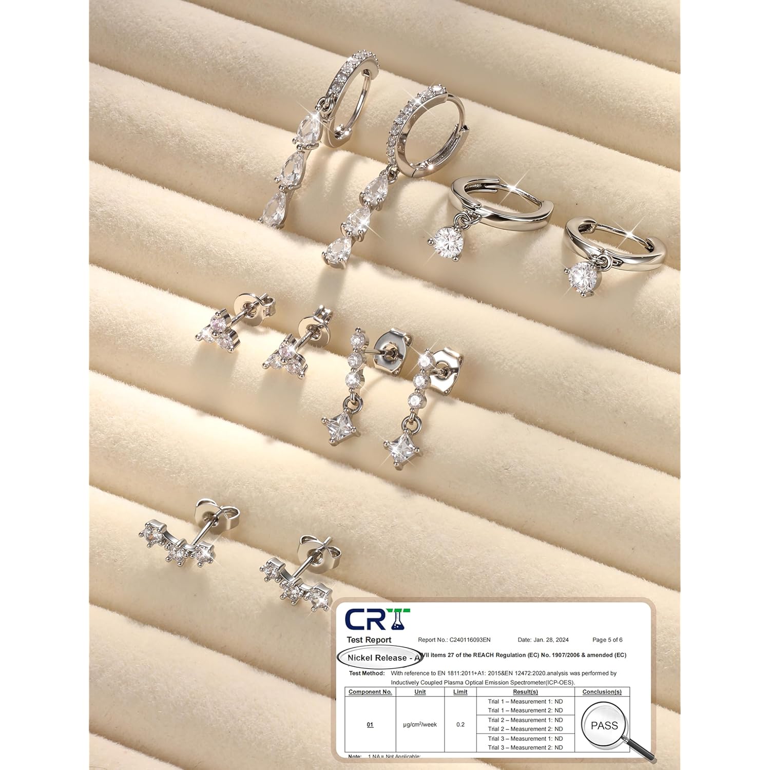 MILACOLATO 5Pairs 925 Sterling Silver Earrings for Women - 14K Gold Plated Stud Huggie Hoop Earrings Sets for Multiple Piercing, Hypoallergenic CZ Pearl Cartilage Earrings Stacks Trendy Jewelry