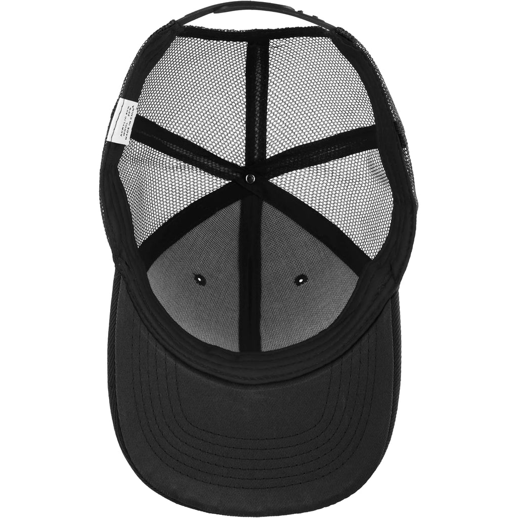 Gelante Mesh Trucker Baseball Cap Snapback Hat Structured Front Panel Black
