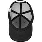 Gelante Mesh Trucker Baseball Cap Snapback Hat Structured Front Panel Black
