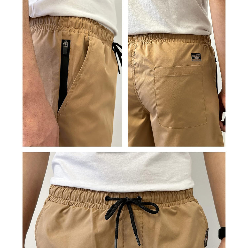 Southpole Mens Workout Tech Woven Nylon Shorts Light Weight Track Shorts