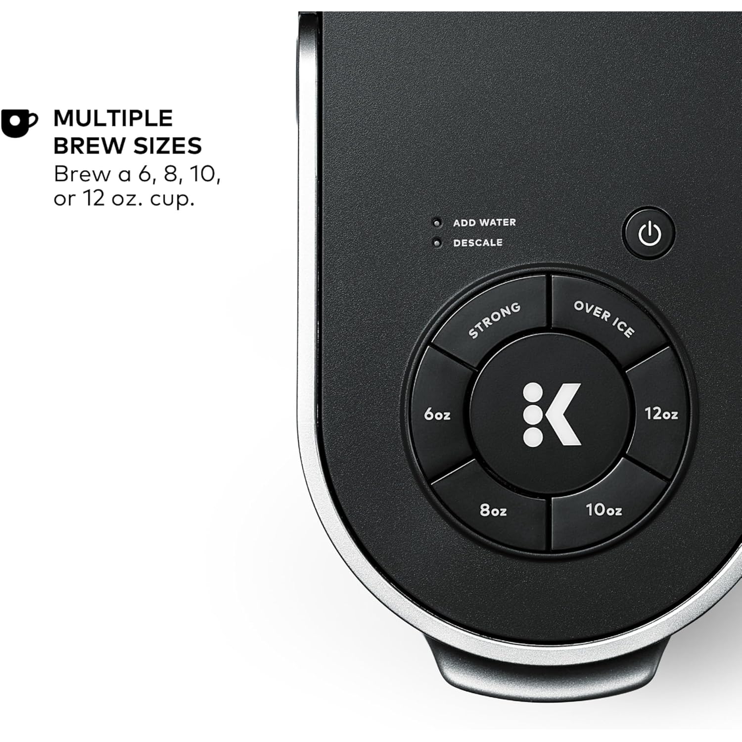 Keurig K-Supreme Single Serve K-Cup Pod Coffee Maker, MultiStream Technology, 4 Brew Sizes, 66oz Dual-Position Removable Reservoir, Black