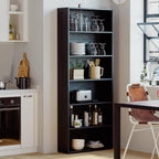 Ironck Bookshelves And Bookcases Floor Standing 6 Tiers Display Storage Shelves 70 In Tall Bookcase Home Decor Furniture For Home Office, Living Room, Bed Room