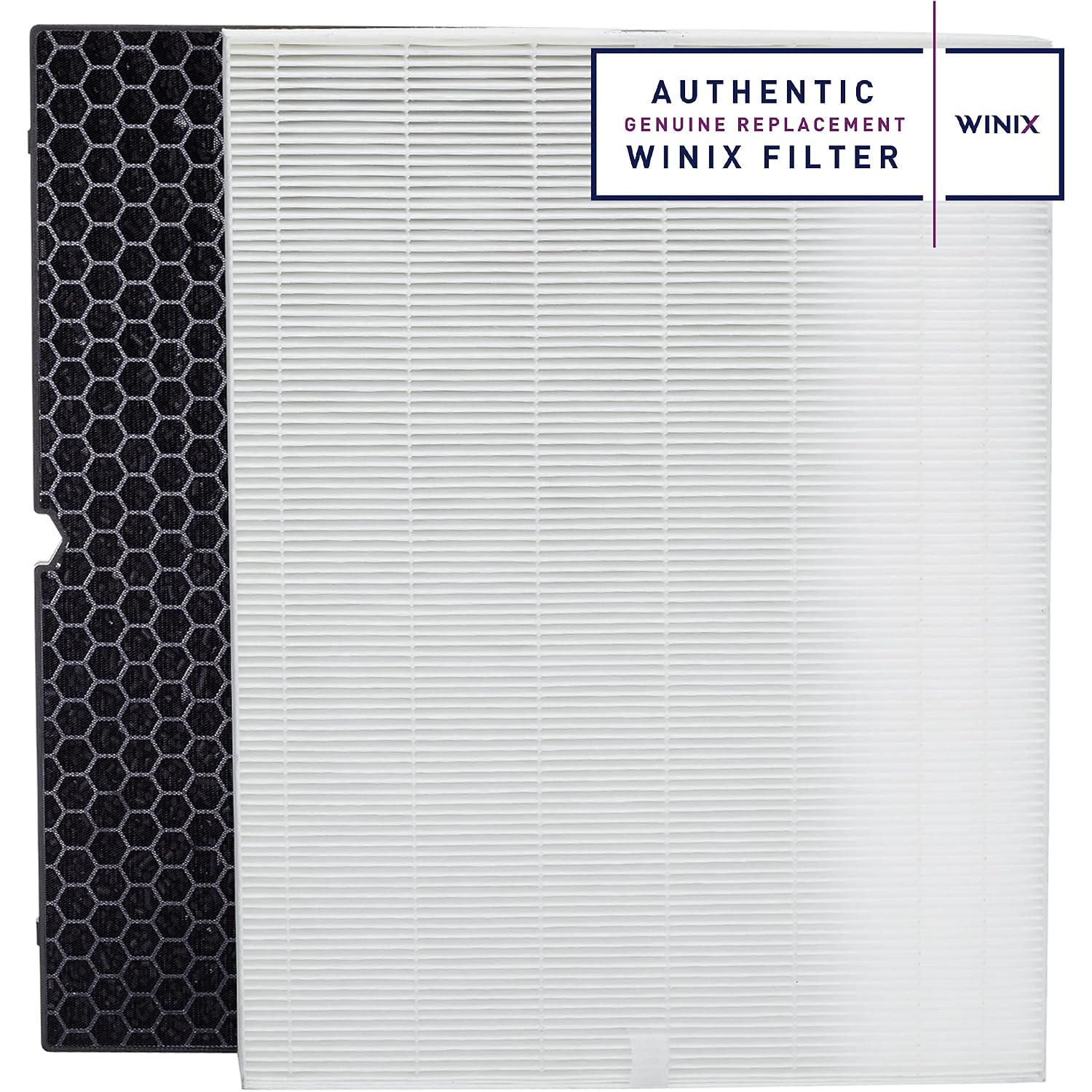 Genuine Winix 116130 Replacement Filter H For 5500-2 Air Purifier , 16.25"L X 12.5"W X 1.5"Th, White