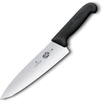 Victorinox Fibrox Pro Chef’s Knife, 8 Inch - Swiss Army Kitchen Knife, High Carbon Stainless Steel Blade, Non-Slip Fibrox Handle, Dishwasher Safe, Black