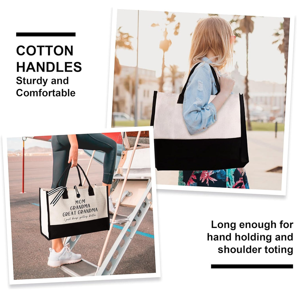 Great Grandma Gifts, Mothers Day Birthday Gifts for Grandma from Grandchildren, Functional Large Capacity Tote Bag, Mom Grandma Great Grandma Bag, Present for Grandmother, Grandparents