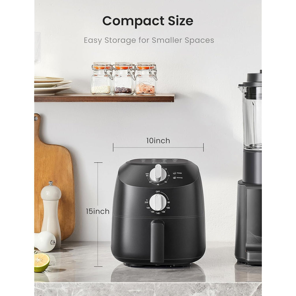 Comfee' Compact 2.1 Quart Air Fryer With 12 Presets Menu Options, Adjustable Timer & Temperature Control 180-400 Degrees F, Dishwasher-Safe Nonstick Fry Basket