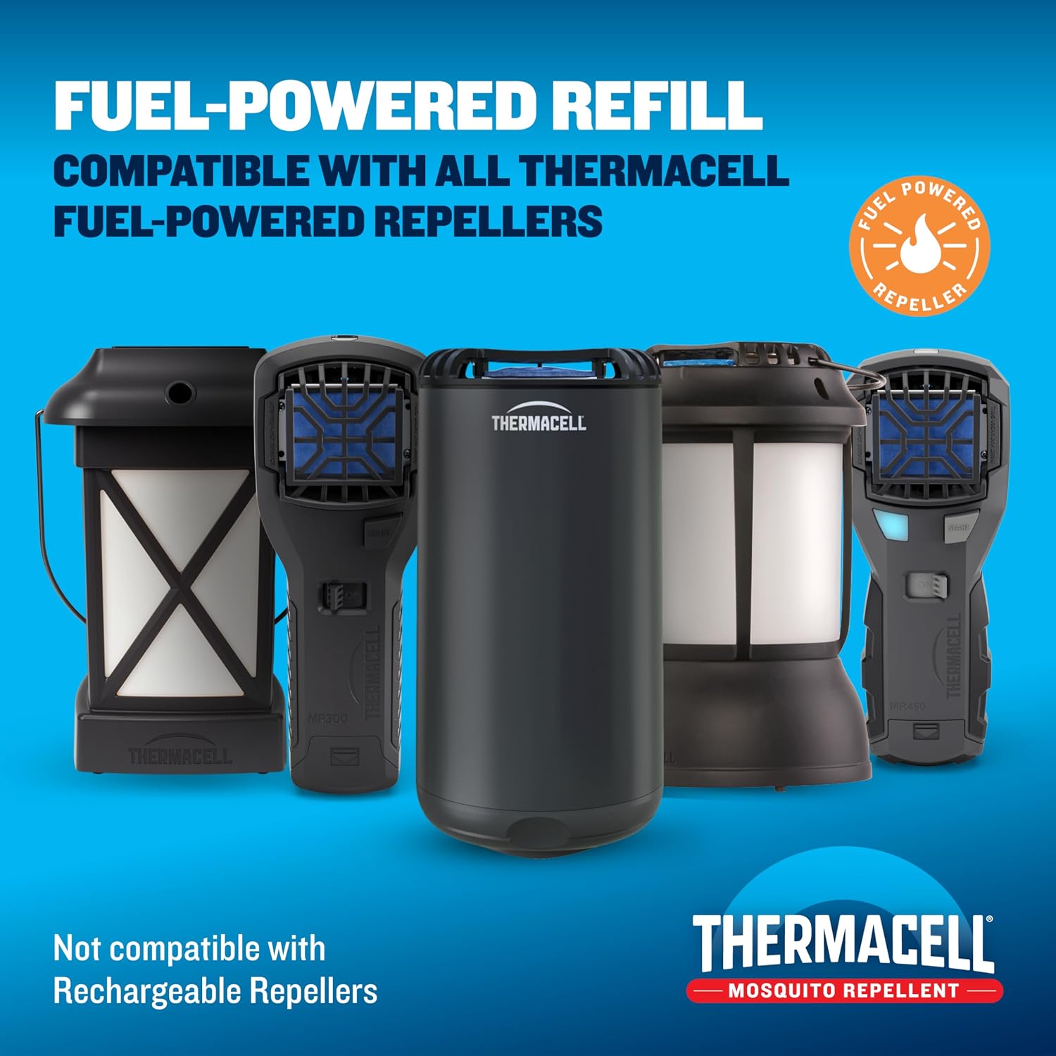 Thermacell Fuel-Zoneguard Mosquito Repellent Butane Refill; 15-Ft Zone Of Scientifically Proven Outdoor Protection; Fuel-Powered; Patio Shield; 48Hr Refill; Bug Spray Alternative; Scent Free