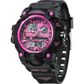 findtime Women's Sport Watch Digital Waterproof Watches Military Watches Analog Outdoor Wrist Watch LED Luminous Alarm Stopwatch Dual Time Wristwatch
