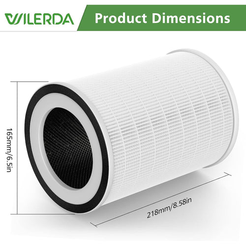 2 Pack Kilo Filter Compatible With Afloia Kilo, Kiloplus, Kilopro, Miro,Miro Pro And Morento Mr-Kilo, Kalo Air Purifier, 360° 3-Stage Filtration For Odor,Smoke,Dust,Pollen,Pets