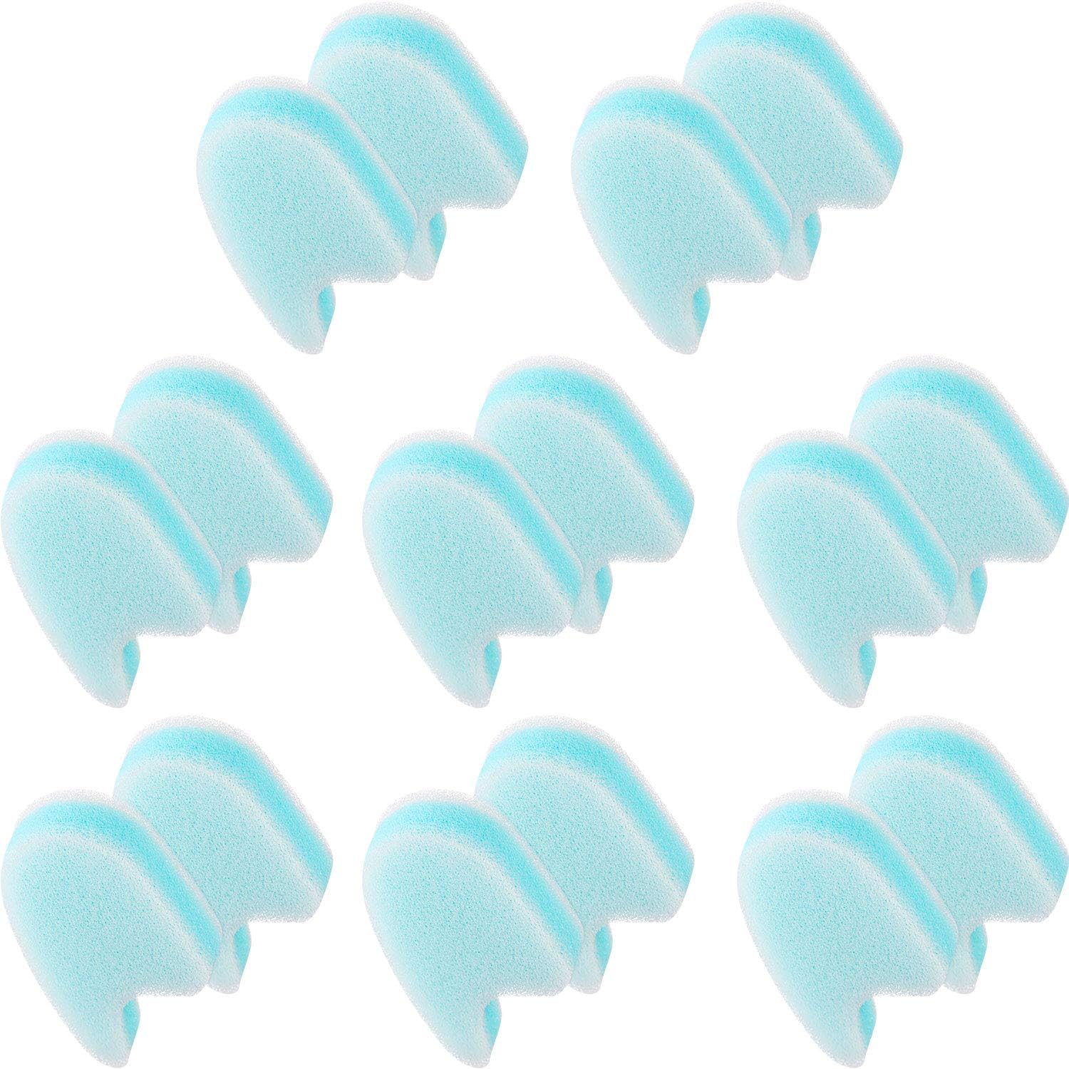 Mudder 16 Pieces Foam Toe Spacers for Feet Women 3 Layer Foam Toe Separators for Overlapping Women Men Relief Friction Hammer and Prevent Corns