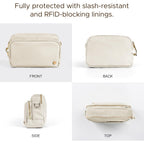 Joryin Anti Theft Crossbody Bag for Women, Slash-resistant RFID Blocking Travel Purses, Small Shoulder Bag Handbag, Nylon