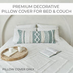 Zicoto Decorative Boho Lumbar Pillow Cover 14X36 – Beautiful Throw Pillow With Soft Texture For Bed, Couch Decor Or As Body Cushion – A Stylish Addition To Your Bedroom