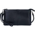 Bveyzi Genuine Leather Wristlet Purses For Women, Envelope Clutch Wallet Small Crossbody Bags For Dressy Evening