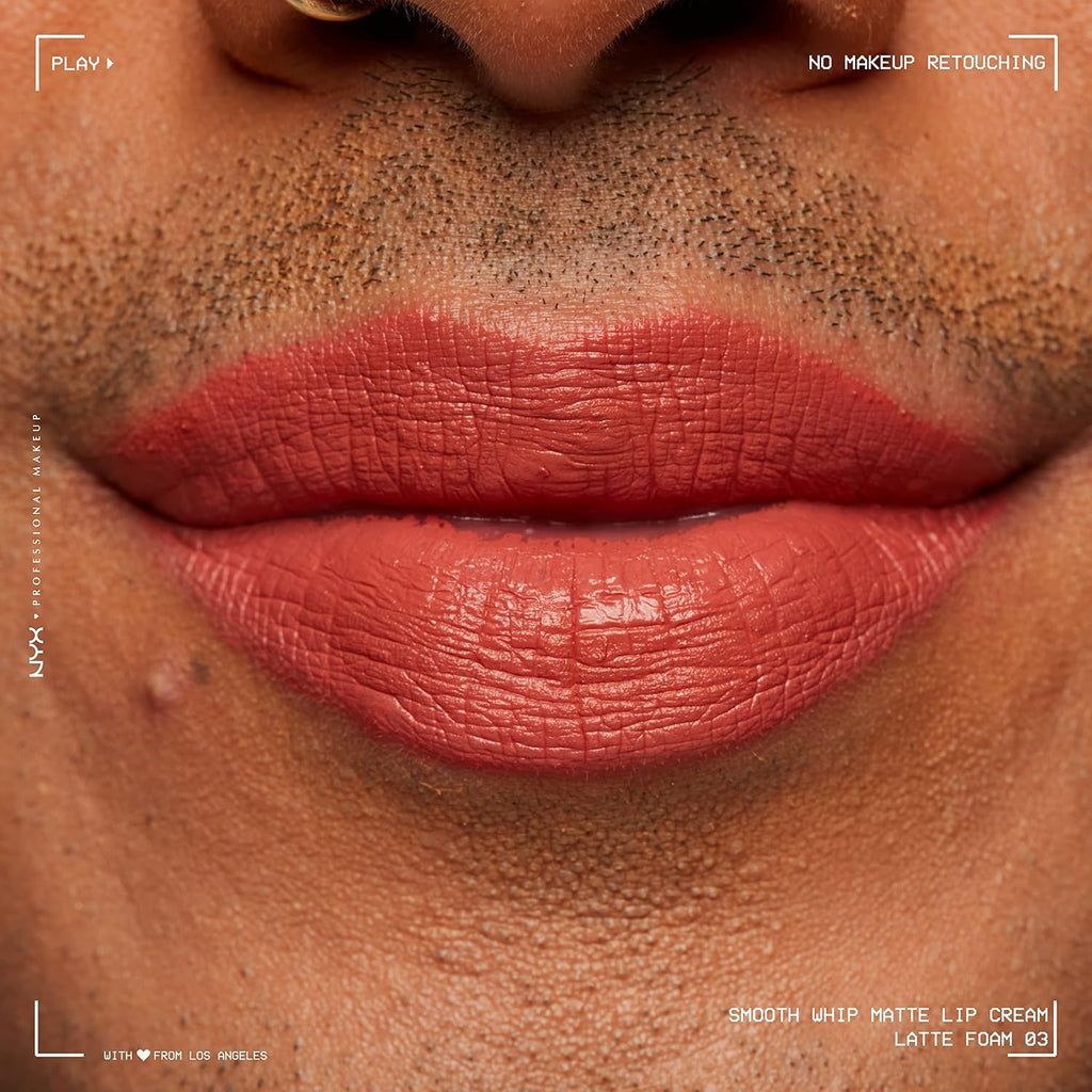 Nyx Professional Makeup Smooth Whip Matte Lip Cream, Long Lasting, Moisturizing, Vegan Liquid Lipstick - Latte Foam (Pinky Mauve)
