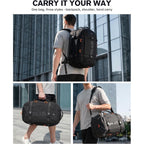 Tolaccea Travel Backpack For Men Women, 40L-50L Carry On Backpack With Wet Dry Compartment, Tsa Approved Laptop Daypack Fits 15.6", Convertible Expandable Large Rucksack Duffel Bag For Work Travel