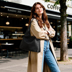 Befen Genuine Leather Slouchy Hobo Purses For Women, Top Grain Real Leather Tote Handbags Shoulder Satchel With Tassel Ribbon