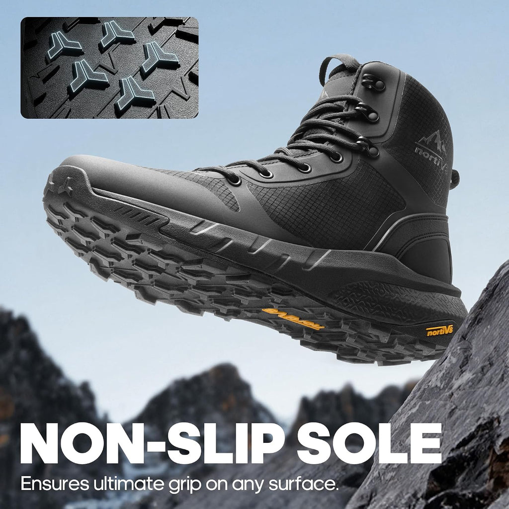 Nortiv 8 Men'S Military Tactical Boot Lightweight Comfortable Boots For Work All Day Side Zipper Motorcycle Combat Hiking Boots Metrostrike(8-9 Inches)