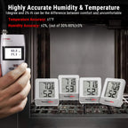 Temppro Tp49 Digital Hygrometer Indoor Thermometer | Humidity Meter Room Thermometer With Temperature And Humidity Monitor Mini Hygrometer (Previously Thermopro)