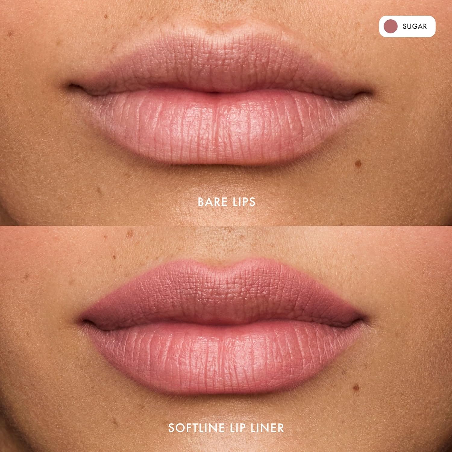 Summer Fridays SoftLine Lip Liner Pencil - Creamy, Long-Lasting Matte Lip Pencil for Sculpted Definition - Skin Care Infused Makeup with Hyaluronic Filling Spheres + Jojoba Oil - Sugar (1.02 g)