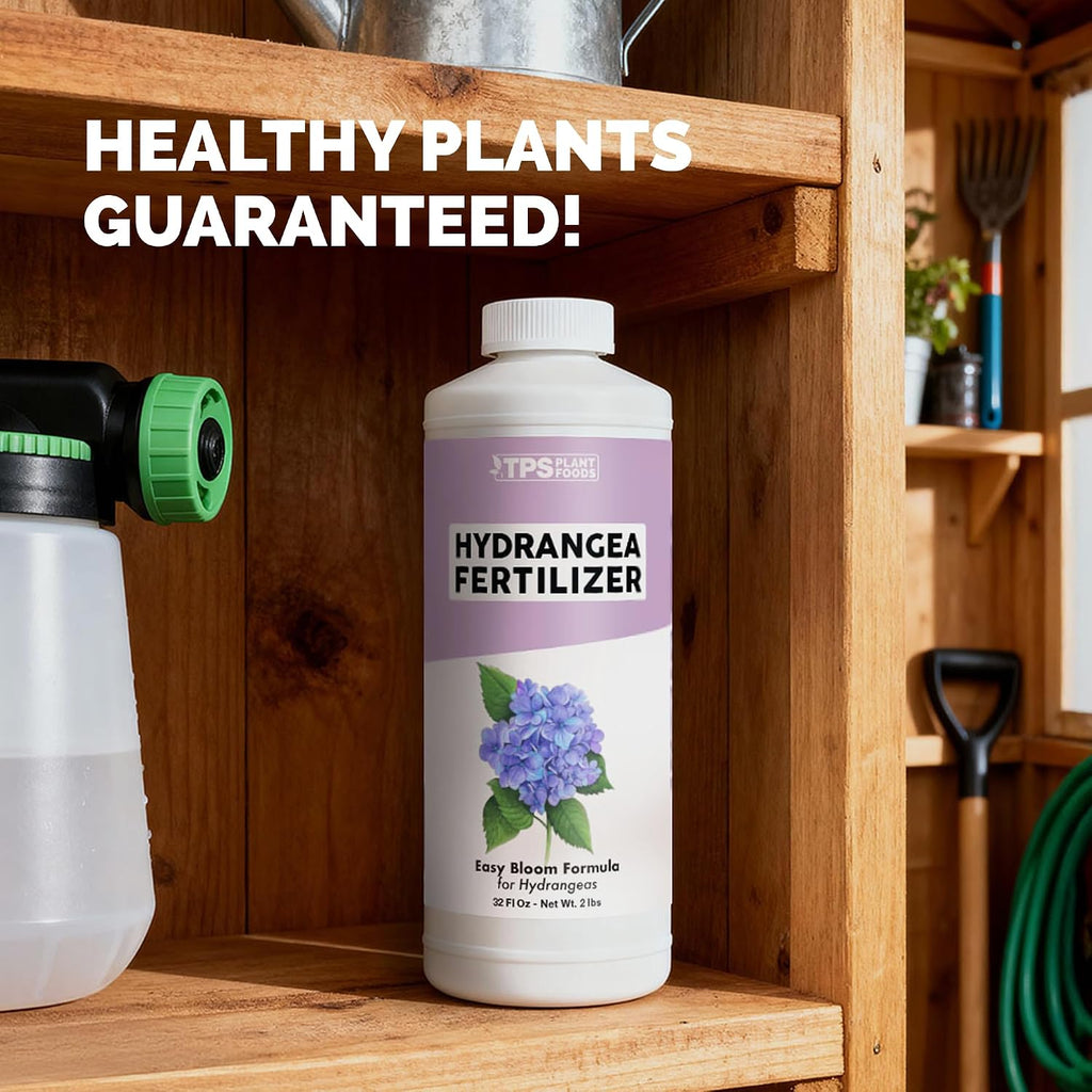 Hydrangea Fertilizer – Liquid Plant Food For Bigger Blooms, Rich Flower Color & Stronger Root Development, 8 Oz