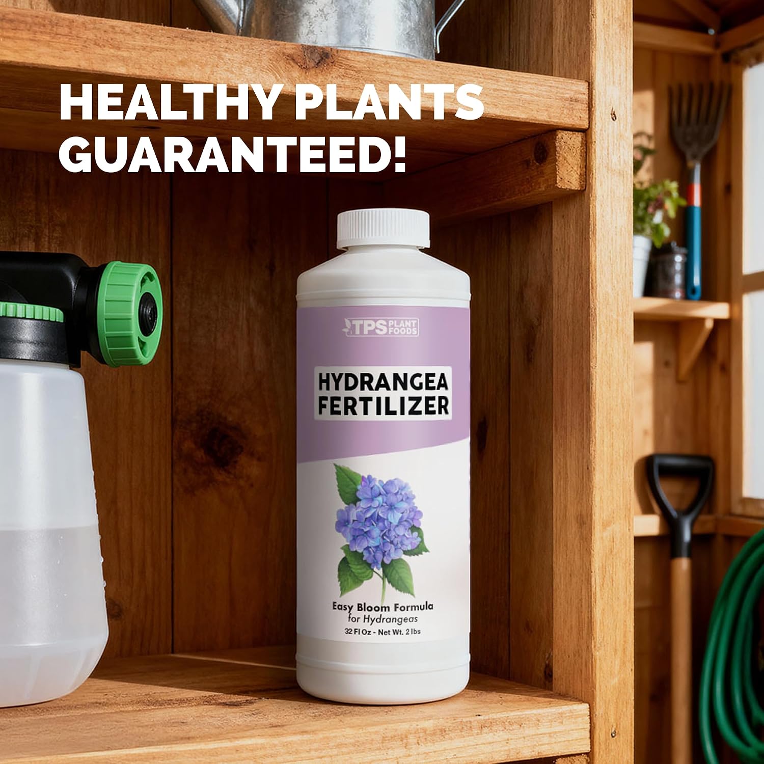 Hydrangea Fertilizer – Liquid Plant Food For Bigger Blooms, Rich Flower Color & Stronger Root Development, 8 Oz