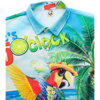 Hardaddy Men'S Summer Hawaiian Shirts Funny Performence Printed Button Down Casual Bowling Shirt