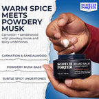 Scotch Porter Conditioning Beard Balm – Smooth, Shape, Moisturize & Soften Coarse, Dry Facial Hair while Encouraging Growth for a Fuller/Healthier-Looking Beard – Original Scent, 3 oz. Jar