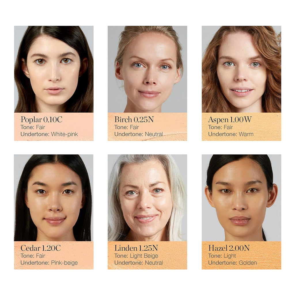 Ogee Sculpted Complexion Foundation Stick (Poplar 0.10C Fair, White-Pink Undertones) Full Coverage Foundation Makeup - Instantly Balance & Even Complexion - 70% Organic Ingredients
