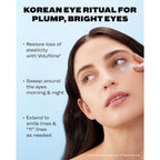 Then I Met You Snail Mucin Eye Cream, Korean Skincare For Dark Circles, Puffy Eyes, & Wrinkles, Firming, Brightening, Plumping, & Hydrating With Volufiline*, Peptides, Collagen, & Caffeine, 0.51 Oz