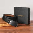Goiacii Men Belt Ratchet Leather Belt Effortless Style For Men'S Dress Casual Jeans Trim To Fit