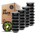 Freshware Meal Prep Bowl Containers [30 Pack] Plastic Bowls with Lids for Soup and Salad, Food Storage Bento Box, BPA Free, Stackable, Lunch Boxes, Microwave/Dishwasher/Freezer Safe (28 oz)