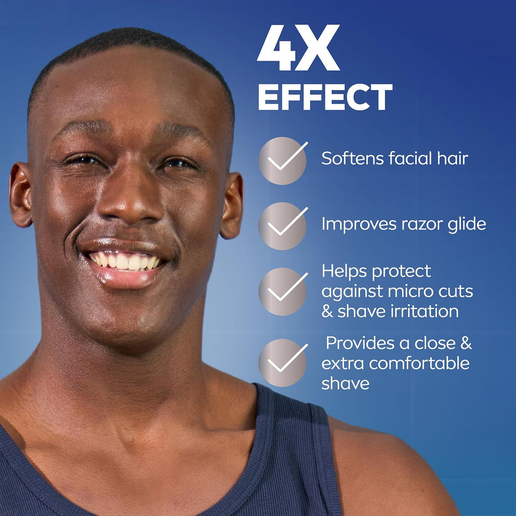 NIVEA MEN Maximum Hydration Shave Gel, with Aloe Vera and Provitamin B5, Shaving Gel for Men, 7 Oz Can, Pack of 3