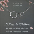 EFYTAL Mom Necklace for Women, Sterling Silver or 14K Gold Mothers Necklace, Mothers Day Gifts for Mom, Mama Necklaces