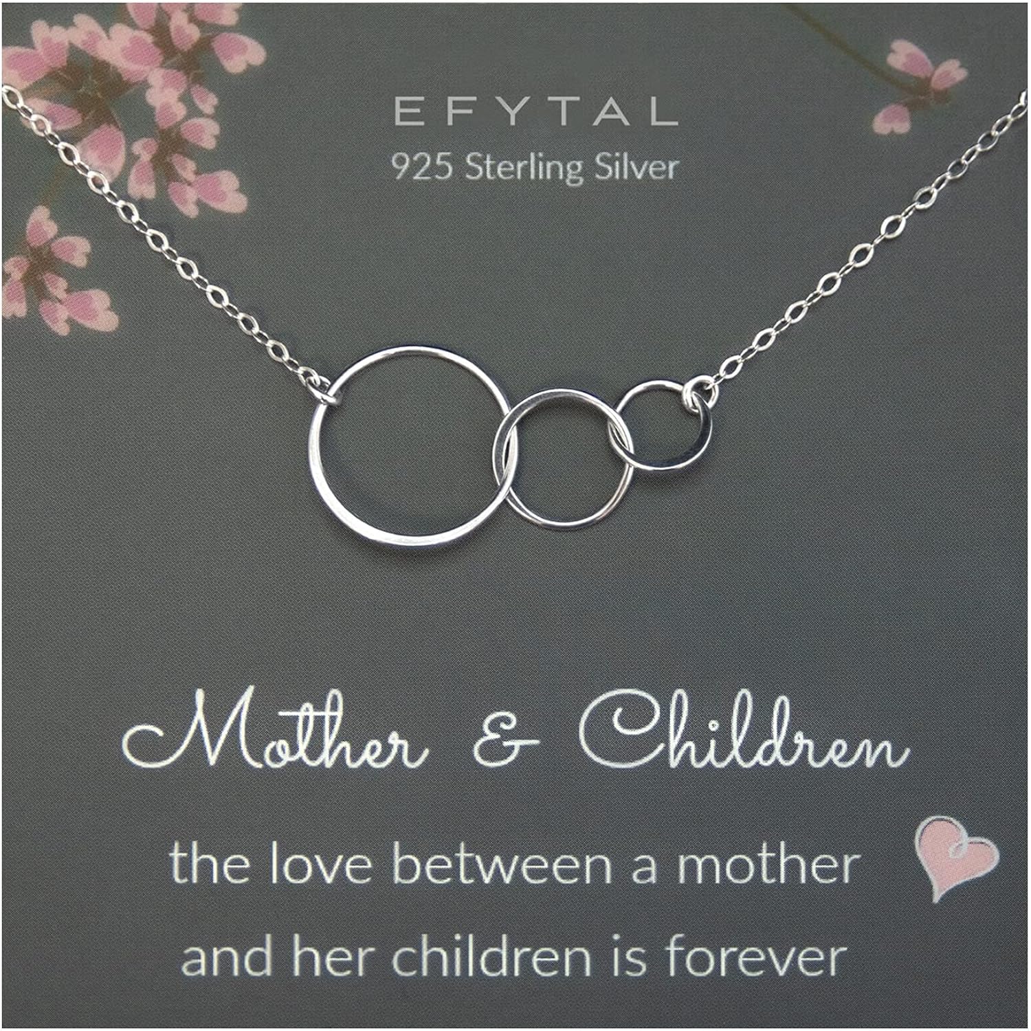 EFYTAL Mom Necklace for Women, Sterling Silver or 14K Gold Mothers Necklace, Mothers Day Gifts for Mom, Mama Necklaces