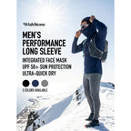 3-Pack Men'S Sun Protection Hoodie With Face Mask - Upf 50+ Long Sleeve Work Shirts Quick Dry Outdoor Work