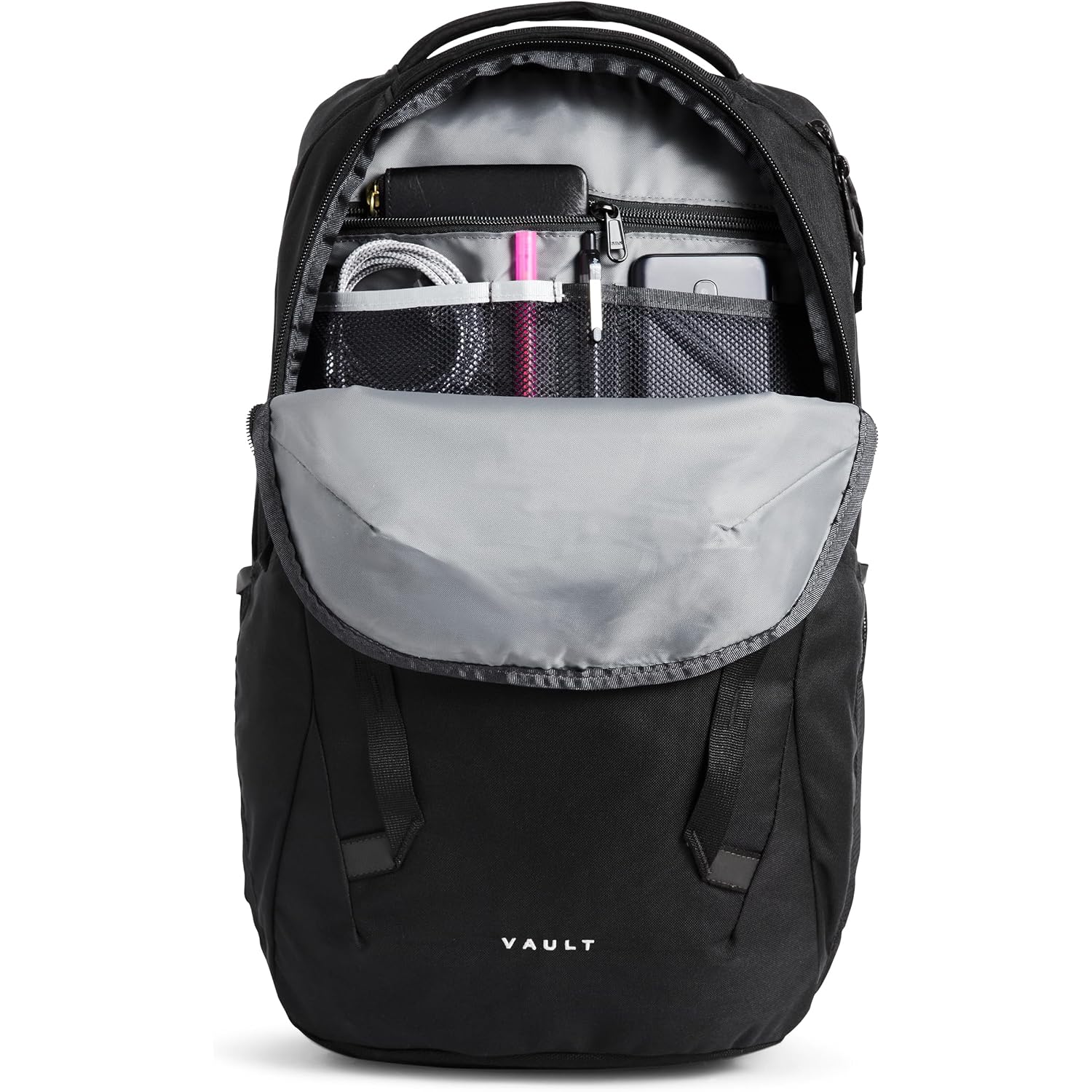 The North Face Vault Everyday Laptop Backpack - Commuter Travel Bag, Water-Repellent Finish, Spacious Compartment, Tnf Black-Npf, One Size